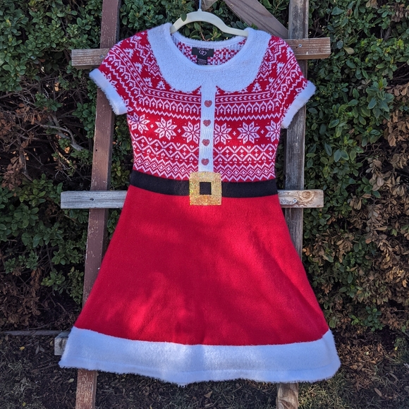 Girl's Santa's Helper Dress, size Large - Picture 2 of 11